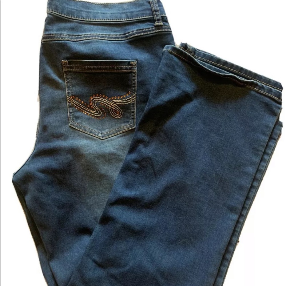 Diane Gilman DG2 10p embellished back pocket Jeans